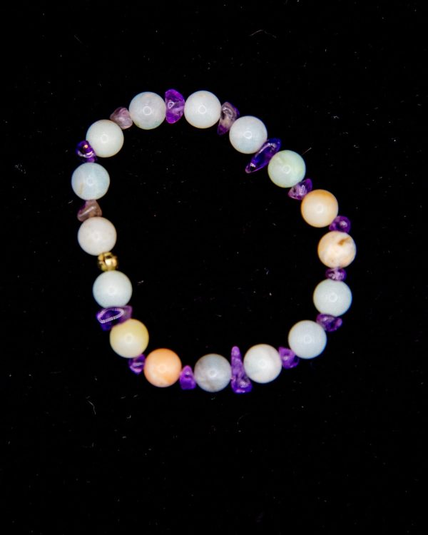 Amazonite & Amethyst Tranquility Bracelet