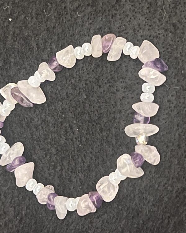 Rose Quartz & White Jade Self Love Bracelet