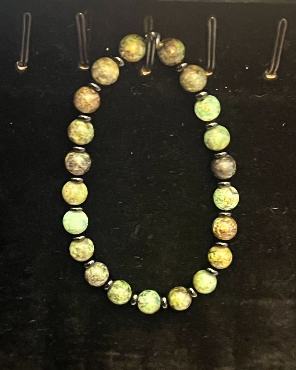 African Turqoise/Obisdian Protection bracelet