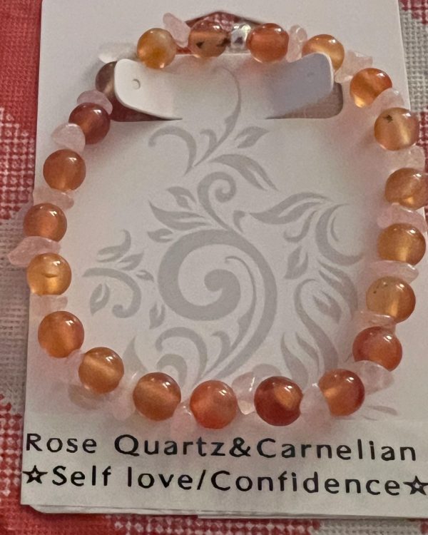 Carnelian & Rose Quartz Self Love Bracelet