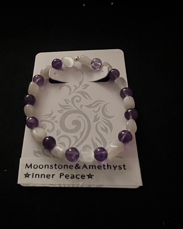 Moonstone & Amethyst Inner Peace Bracelet